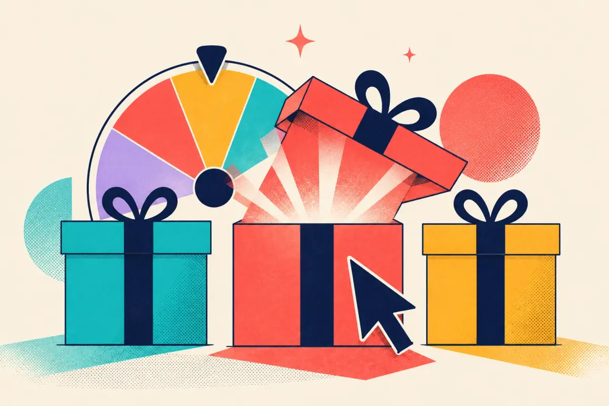 Pick-a-gift vs spin-the-wheel